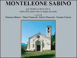 PRESENTAZIONE  DEL VOLUME "MONTELEONE SABINO GIA' TREBULA MUTUESCA….."