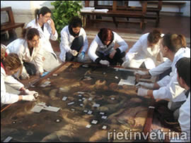 CASPERIA: CHIESA SS. ANNUNZIATA, RICOLLOCATA LA PALA D'ALTARE