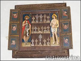 CASPERIA, RIMONTATO NELLA CHIESA S.MARIA IN LEGARANO IL RELIQUIARIO DEL 600