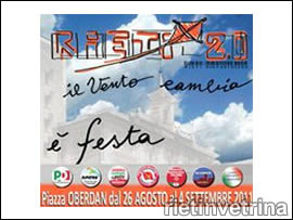 "RIETI 2.0 IL VENTO CAMBIA" LA FESTA DEL CENTROSINISTRA A RIETI
