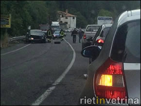 ALLE 18.45 INCIDENTE STRADALE SULLA SALARIA PER ROMA