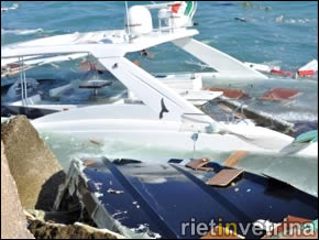 YACHT CONTRO MOLO. MORTO IL REATINO ALESSANDRO COLANGELI