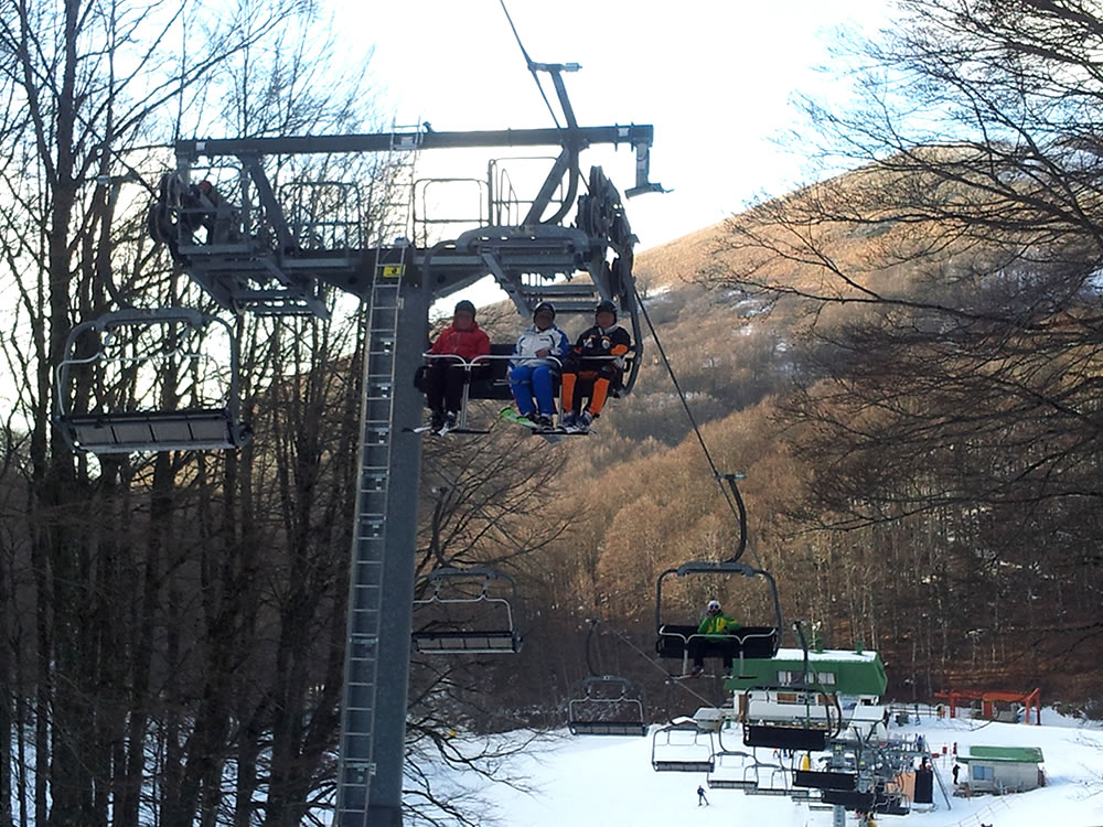Causa maltempo chiusa la seggiovia quadriposto Terminilluccio. Piste Giusti e Cinzano non fruibili
