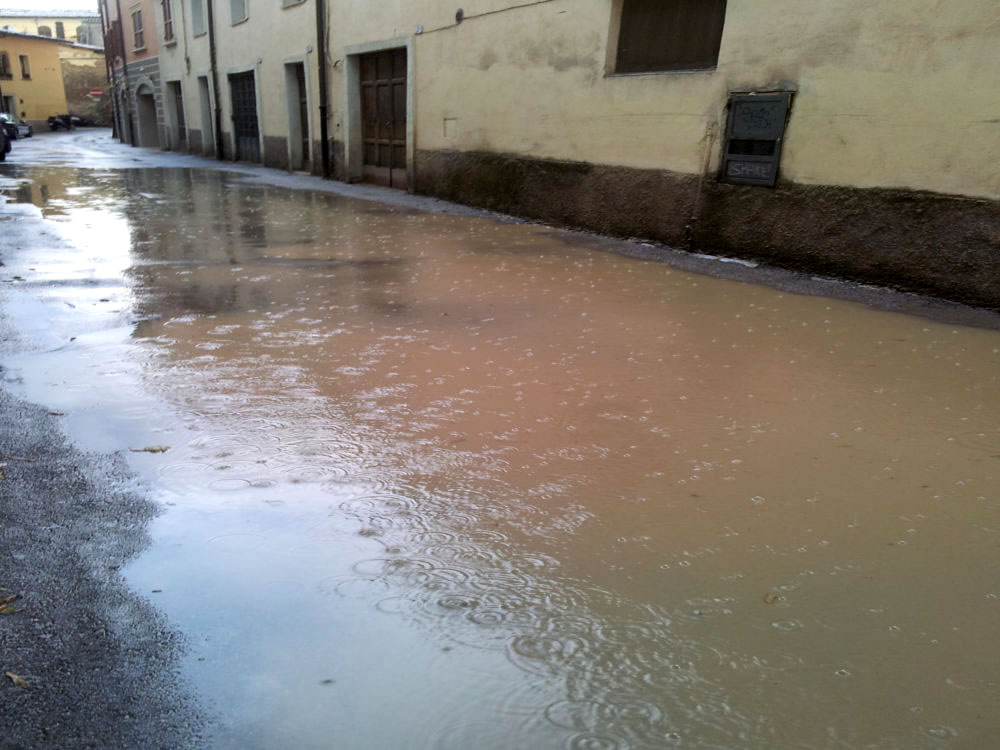 Il ciclone Elettra ha raggiunto Rieti. Temporale e allagamenti in città