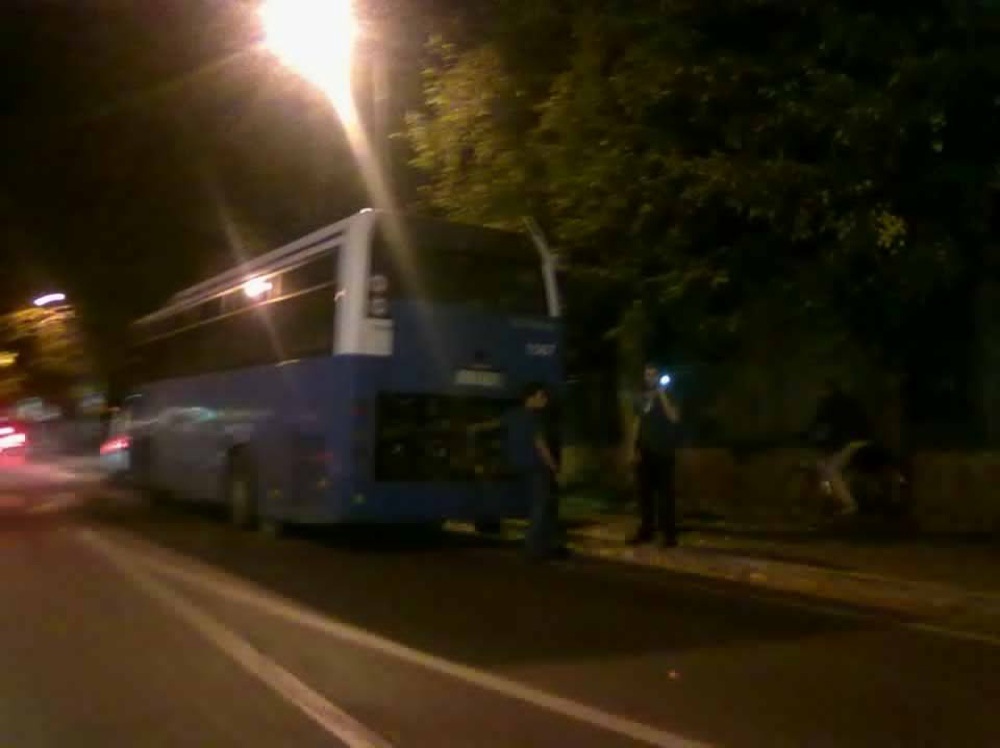 Cotral in panne in viale Maraini. Traffico congestionato