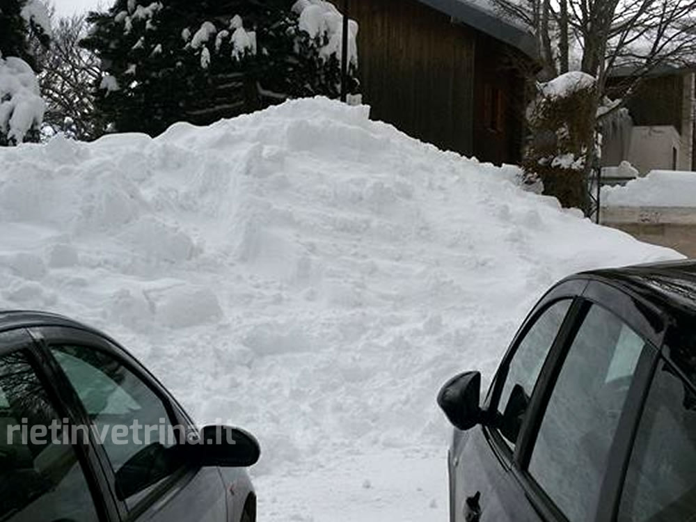 Emergenza neve ad Amatrice. Comune e frazioni isolate