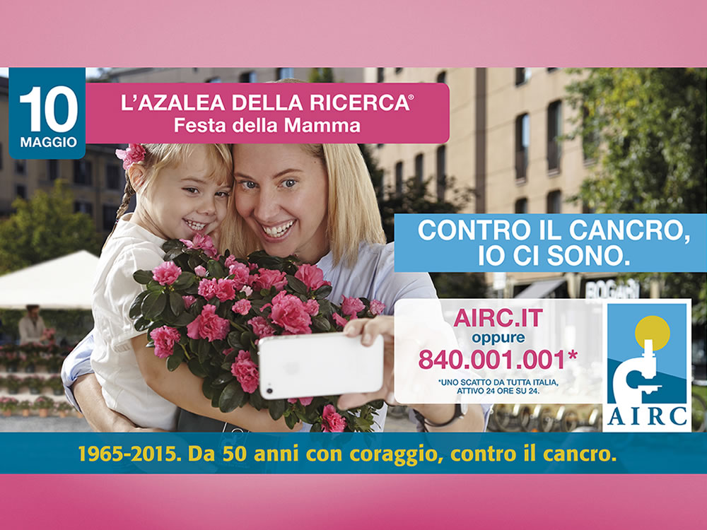 AIRC, da 50 anni con coraggio, contro il cancro. Torna l'Azalea della ricerca