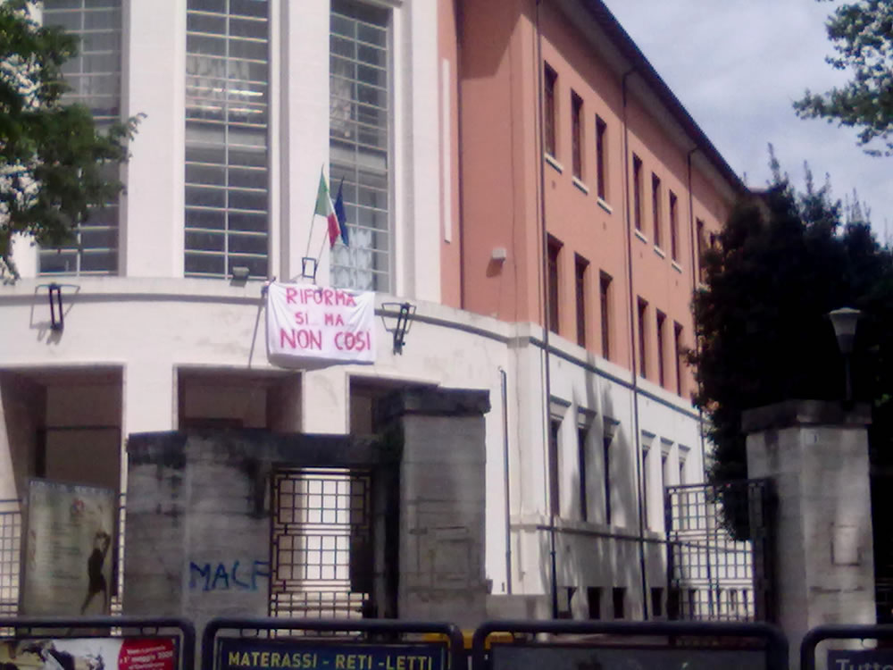 La scuola Marconi di Rieti scrive: RIFORMA SI'… MA NON COSI'