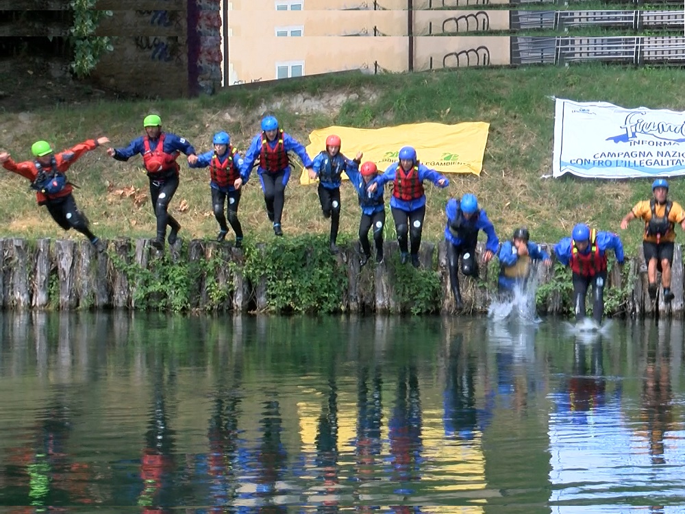 RIETINVIDEO – Tutti in acqua per il fiume Velino. Big Jump di Legambiente