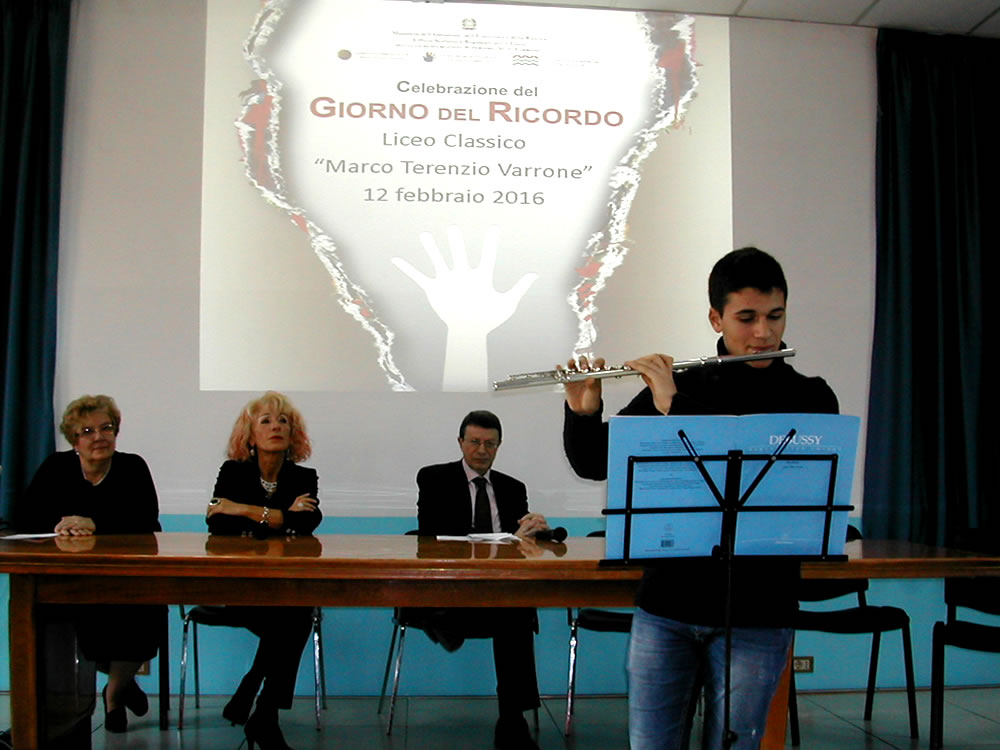 Commemorato il Giorno del Ricordo all’I.I.S. “Terenzio Varrone“
