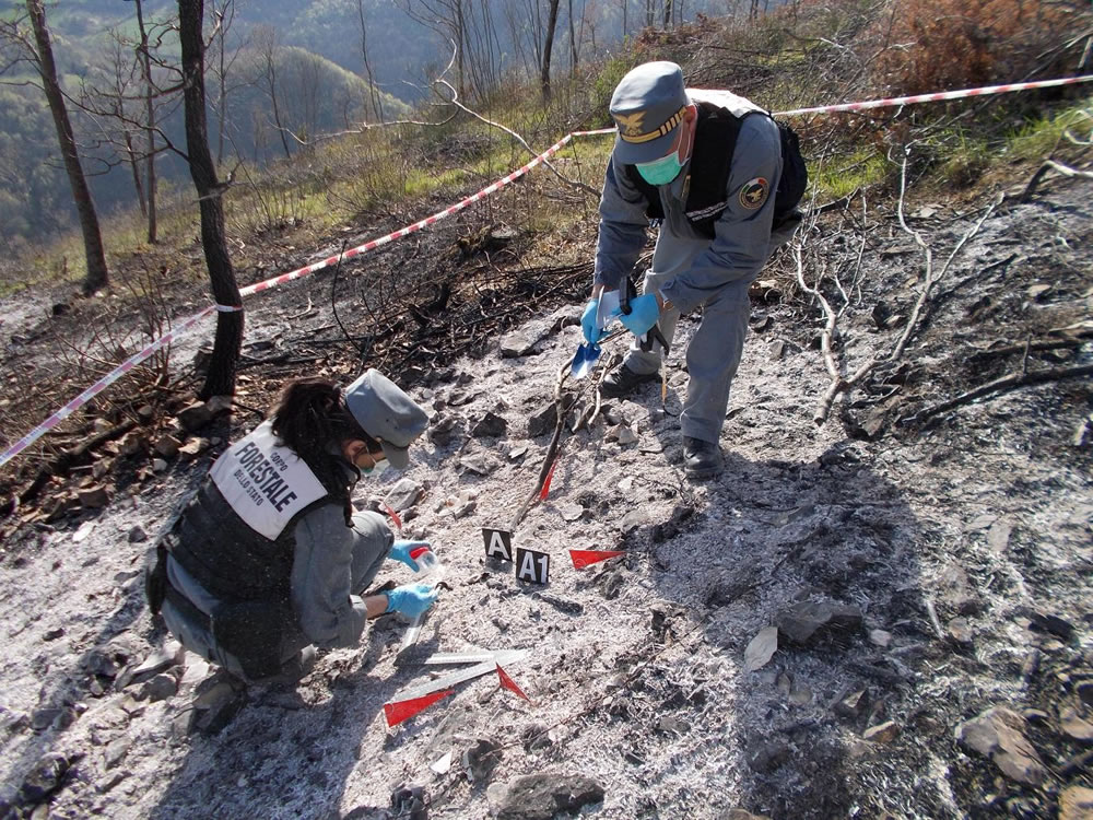 D'origine colposa l’incendio a S.Elia. Una persona deferita dal CFS alla Procura