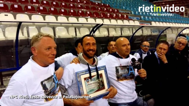 RIETINVIDEO – NPC Rieti, festa salvezza al PalaSojourner
