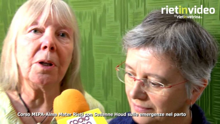 RIETINVIDEO – Corso MIPA-Alma Mater Rieti con Susanne Houd sulle emergenze nel parto