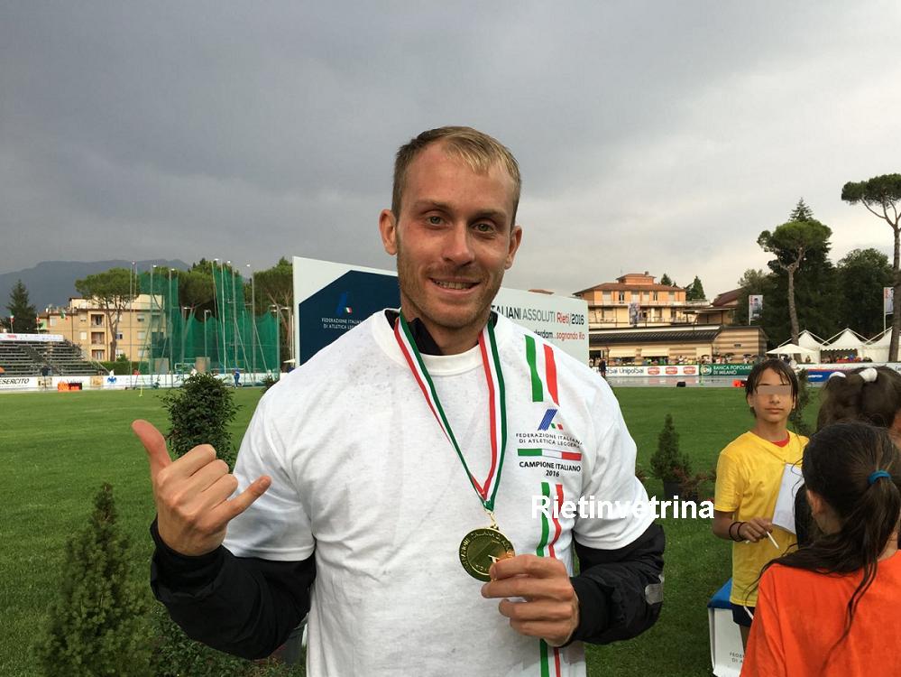 Atletica, Campionati Assoluti Rieti 2016. Record italiano per Matteo Galvan