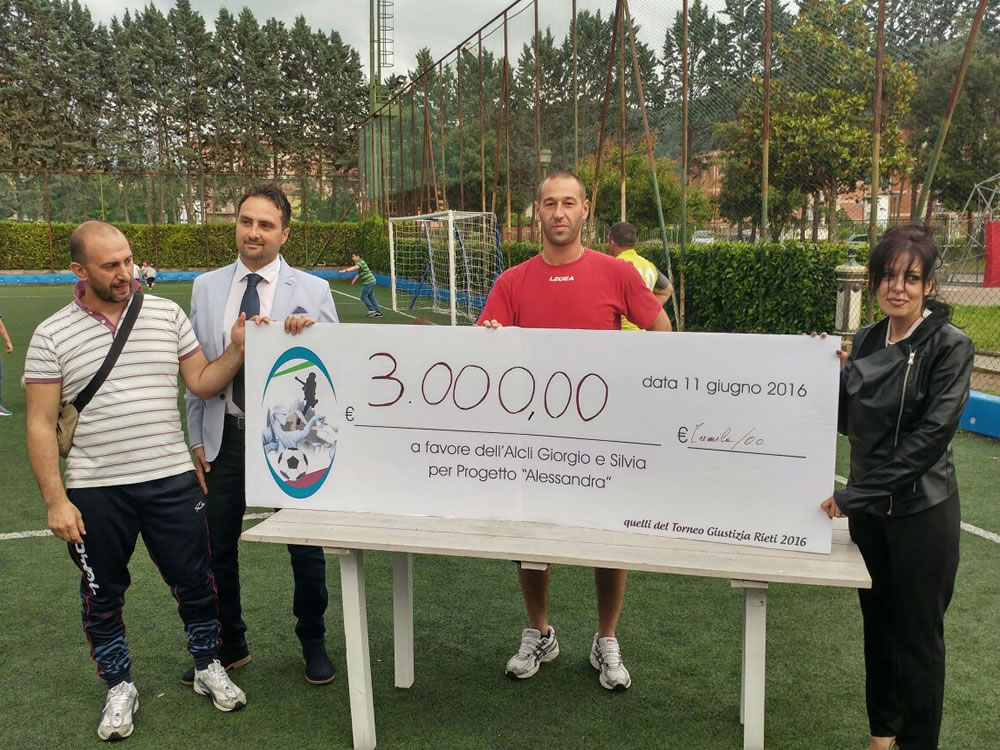 Torneo Giustizia: successo per "Amici dei Carabinieri" e 3.000 euro all’Alcli di Rieti