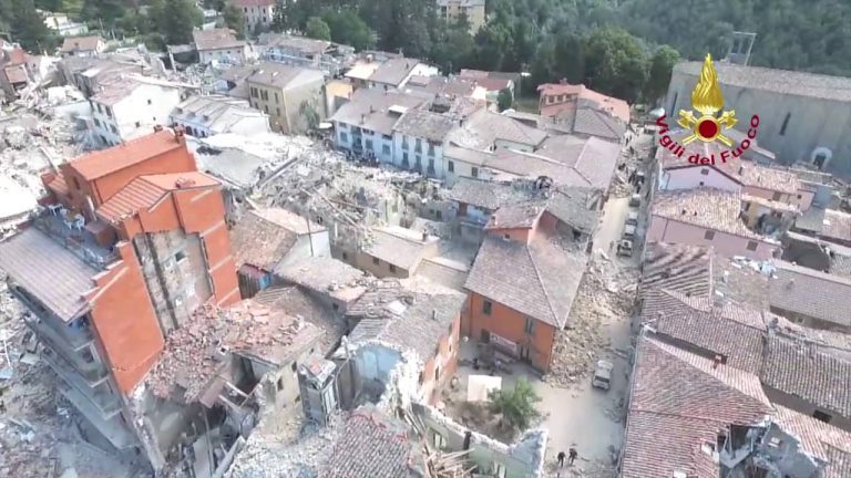RIETINVIDEO – Amatrice dall’alto ripresa dal drone