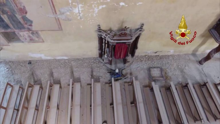 RIETINVIDEO – Riprese con i droni nelle chiese terremotate di Amatrice