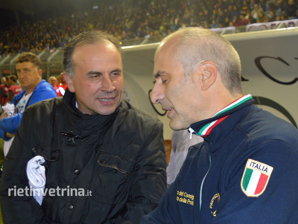 iocisono Vescovo Pompili e Fabrizio Curcio gemelli del gol per la solidarieta Rietinvetrina