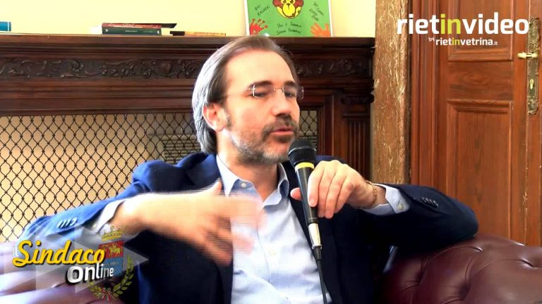 "IL SINDACO ONLINE" Petrangeli: Rieti città del sollievo