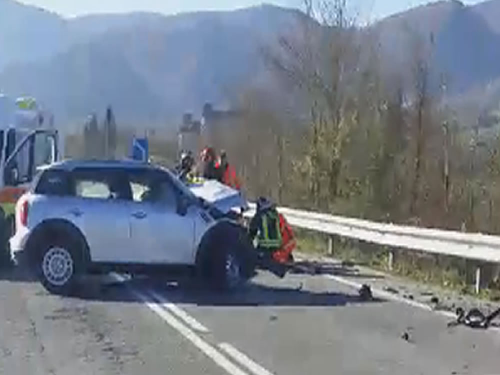 Grave incidente sulla Rieti-Terni all'altezza di Greccio. Donna in codice rosso