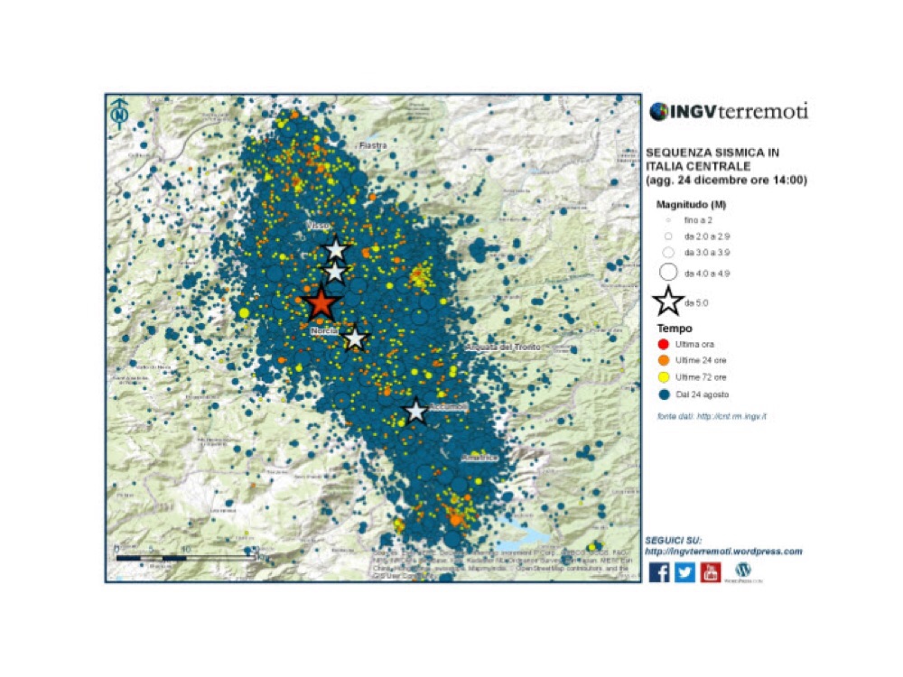 A quattro mesi dal sisma superate le 40.500 scosse