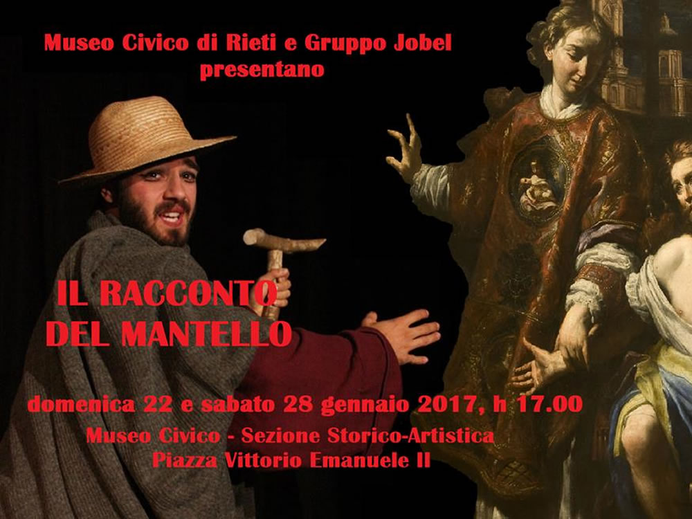 Al Museo Civico il percorso teatrale “Il racconto del mantello …"