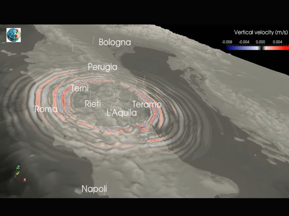 VIDEO – Propagazione delle onde sismiche del terremoto delle 11.14