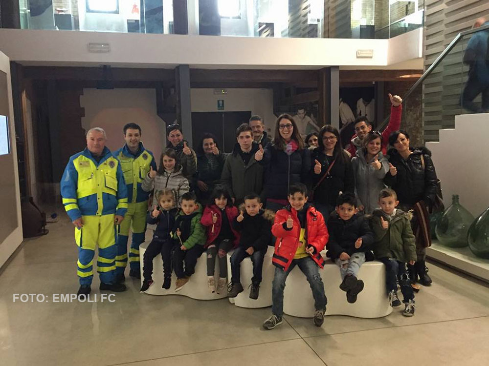 I bambini di Cittareale ospiti dell'Empoli FC. Stasera in campo con i giocatori