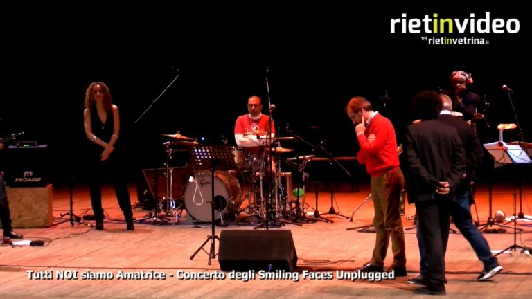 VIDEO – Tutti NOI siamo Amatrice, concerto degli Smiling Faces Unplugged