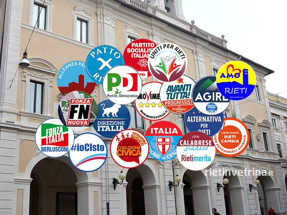 Su amministrativerieti.it i candidati al Consiglio comunale