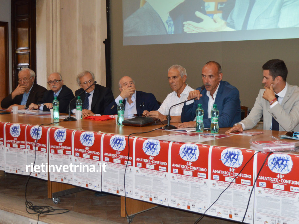 Presentata l'Amatrice-Configno 2017 tra grandi emozioni. Giovannelli: "Meeting a rischio"