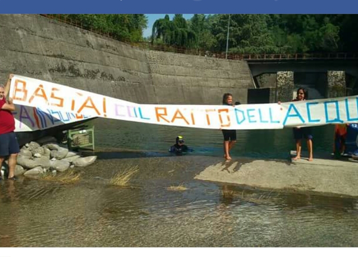 Post Tribù: "Basta col ratto dell'acqua." Blitz al fiume Farfa