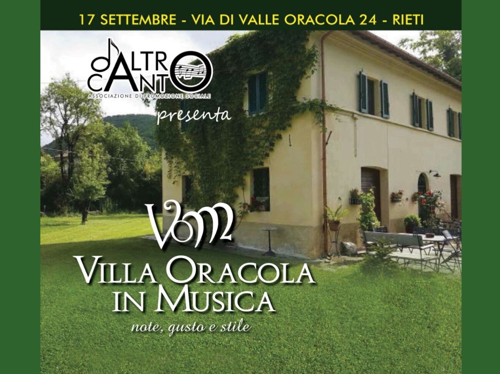 "Villa Oracola in Musica" note, gusto e stile a sostegno di Amatrice 2.0