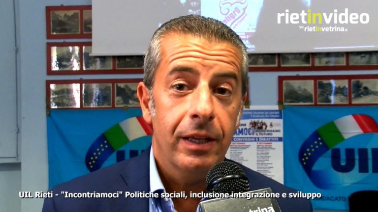 RIETINVIDEO – "Incontriamoci" con la UIL si è parlato di inclusione, integrazione e sviluppo