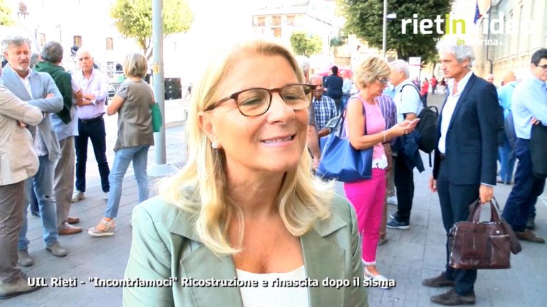 RIETINVIDEO – UIL, sisma e rinascita nel primo appuntamento di "Incontriamoci"