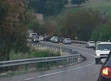 Incidente sulla Salaria per Roma. Auto in coda