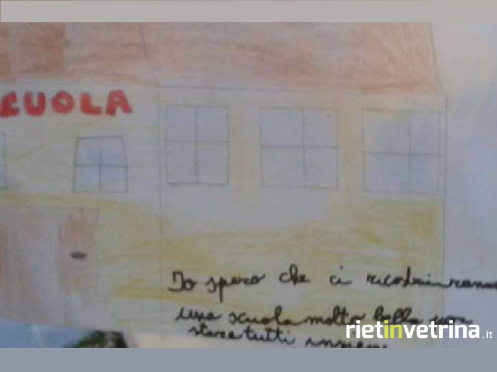 Il Disegno Di Un Bambino Sopravvissuto Al Terremoto Di Amatrice 2016 Rietinvetrina