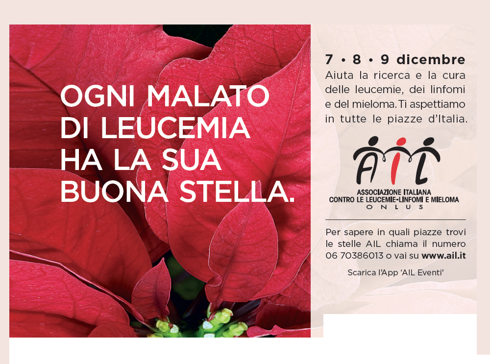 Stella Di Natale Airc.30 Anni Di Stelle Di Natale Ail Il 7 8 9 Dicembre Tornano Nelle Piazze Italiane Rietinvetrina