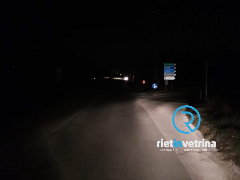 SEI TU IL REPORTER di Rietinvetrina – “Al buio da mesi tratti della Rieti-Terni bretella Villa Reatina”