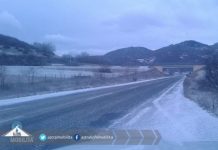 Neve e ghiaccio sulla Salto – Cicolana. Mezzi spargisale e spazzaneve in azione