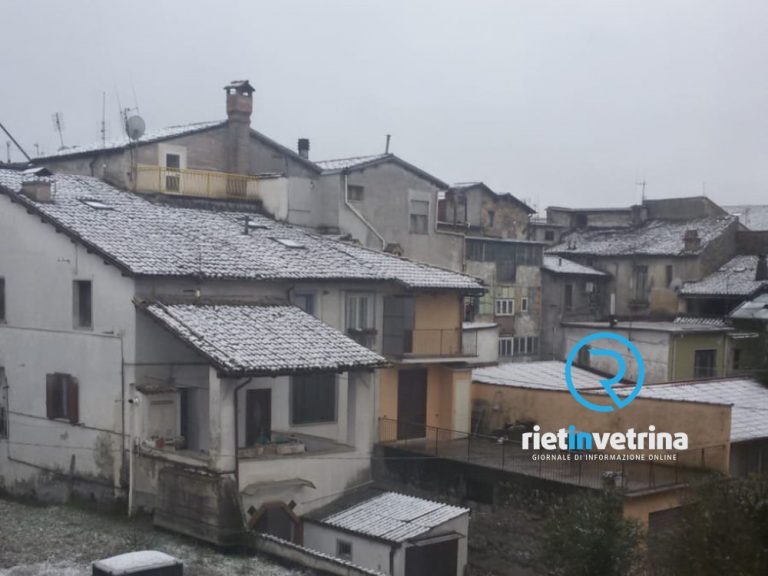 Allerta neve e vento forte sul Reatino
