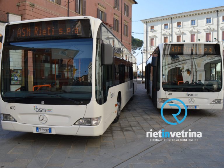 Festività natalizie, variazioni al trasporto pubblico ASM Rieti dal 23 dicembre
