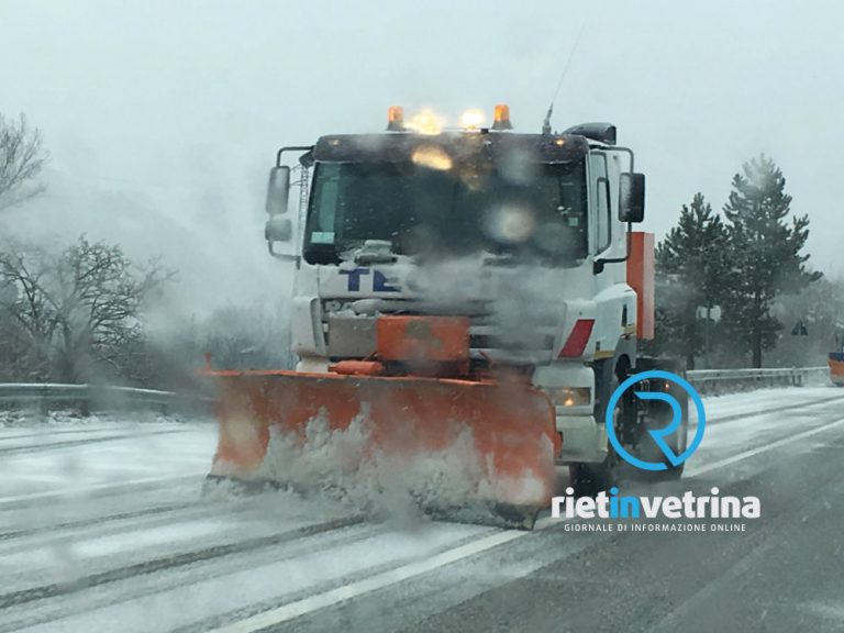 Allerta gialla per vento forte e neve sul Reatino dalle prime ore di sabato 26 febbraio