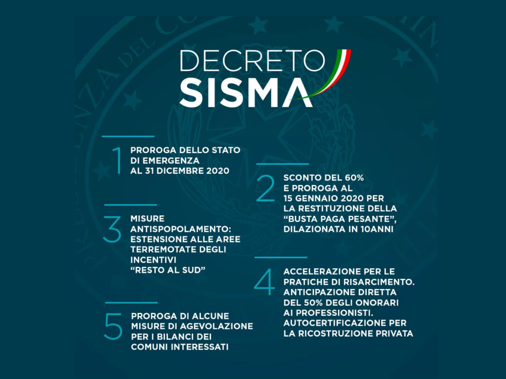 Terremoto, approvato il decreto sisma che proroga lo stato d'emergenza
