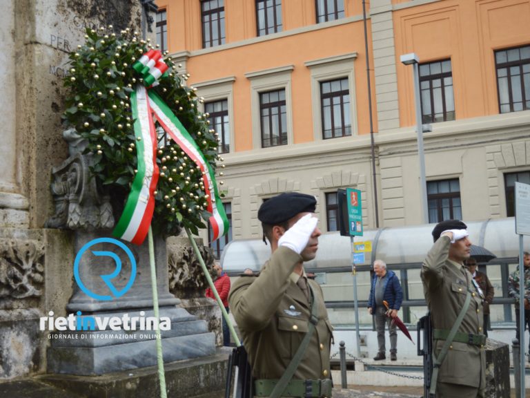 Celebrate a Rieti l’Unità Nazionale e la Giornata delle Forze Armate
