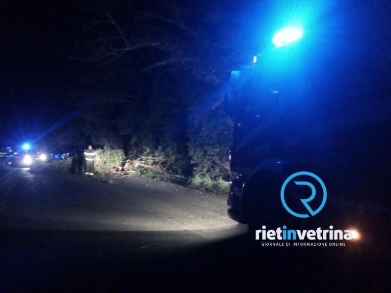 Notte di forte pioggia su Rieti