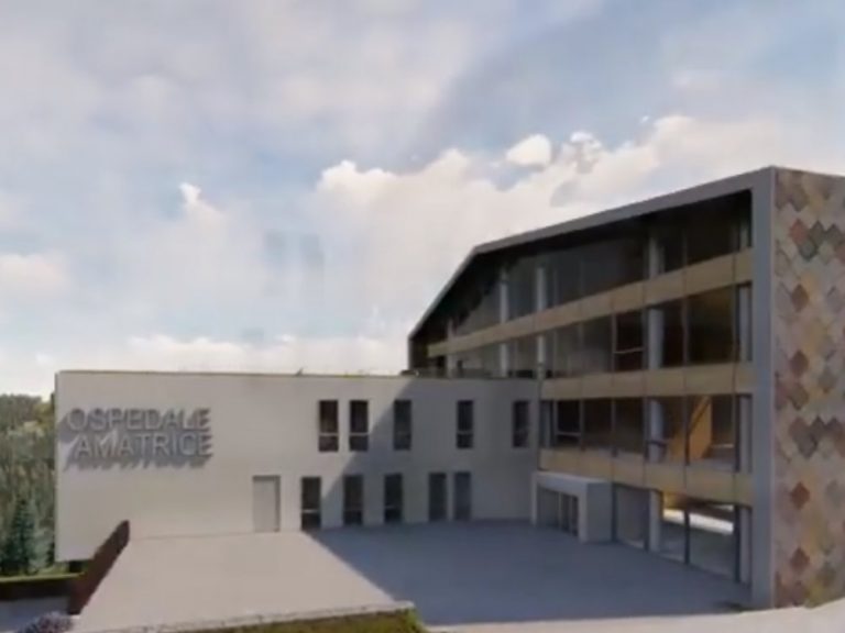 L’assessora Rinaldi e il Commissario ASL Maccari visitano il cantiere del nuovo ospedale di Amatrice