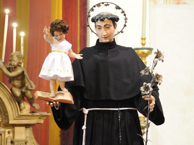 Mercoledi 12 giugno al via i festeggiamenti per Sant’Antonio con l’esposizione della statua del Santo