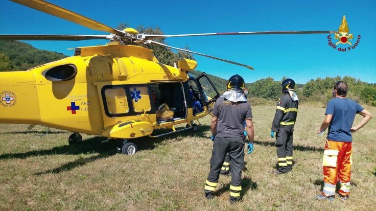 Trattore si ribalta a Poggio Moiano. Gravemente ferito un giovane