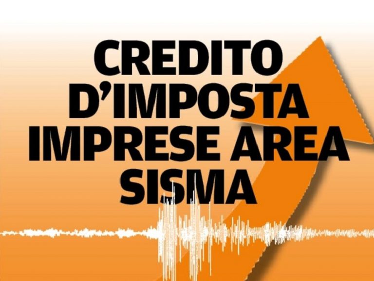 Credito di imposta sisma recuperato col PNRR